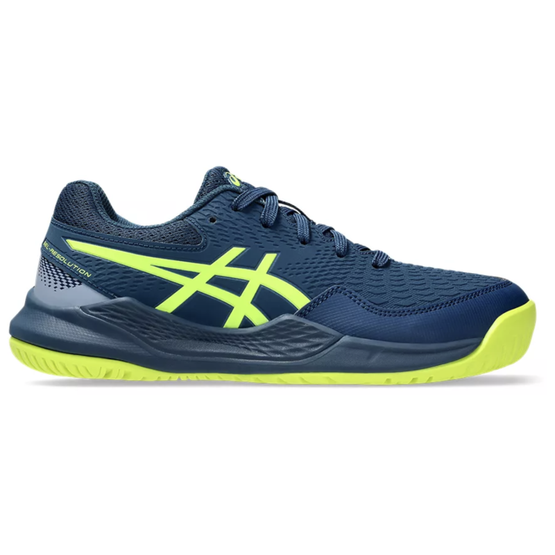 CHAUSSURES DE TENNIS JUNIOR GEL RESOLUTION 9 GS MAKO BLUE/SAFETY YELLOW