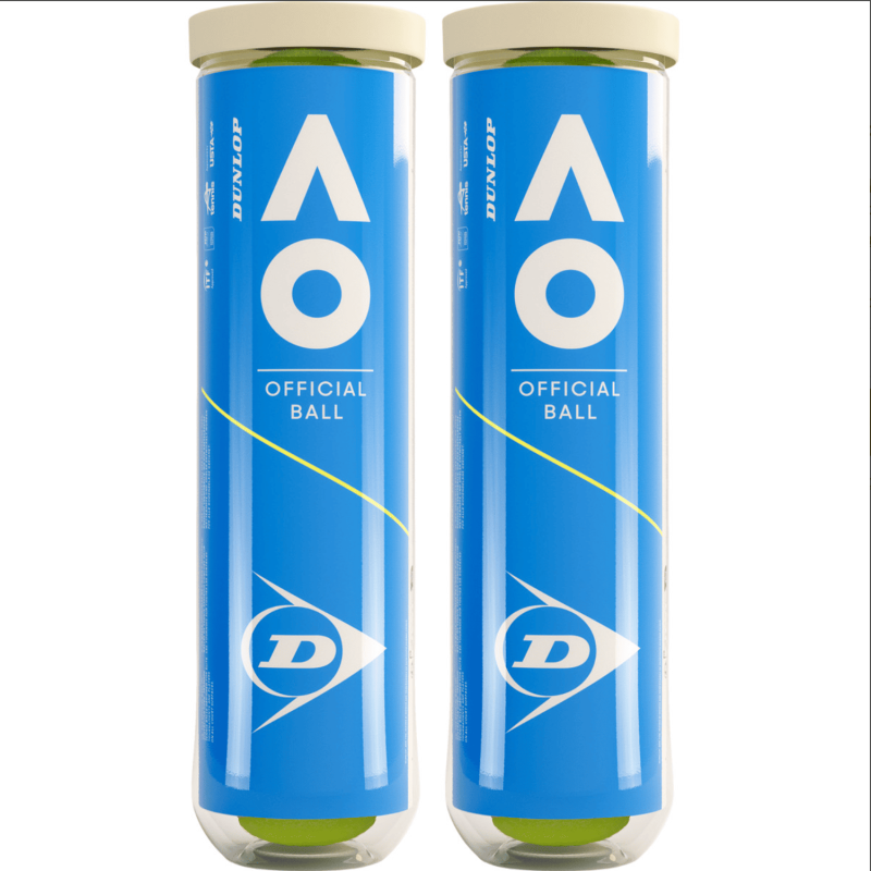 BIPACK DE 4 BALLES DUNLOP AUSTRALIAN OPEN