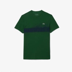 TEE-SHIRT LACOSTE NOVAK DJOKOVIC VERT/NOIR