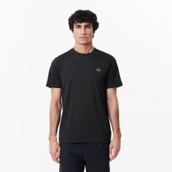 TEE-SHIRT LACOSTE ULTRA DRY STRETCH HOMME NOIR