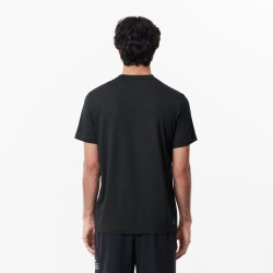 TEE-SHIRT LACOSTE ULTRA DRY STRETCH HOMME NOIR