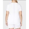 T-SHIRT FEMME LE COQ SPORTIF TENNIS N°1 BLANC