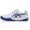 CHAUSSURES DE TENNIS ASICS JUNIOR GEL RESOLUTION X GS WHITE/DARK COBALT