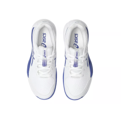 CHAUSSURES DE TENNIS ASICS JUNIOR GEL RESOLUTION X GS WHITE/DARK COBALT