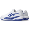 CHAUSSURES DE TENNIS ASICS JUNIOR GEL RESOLUTION X GS WHITE/DARK COBALT