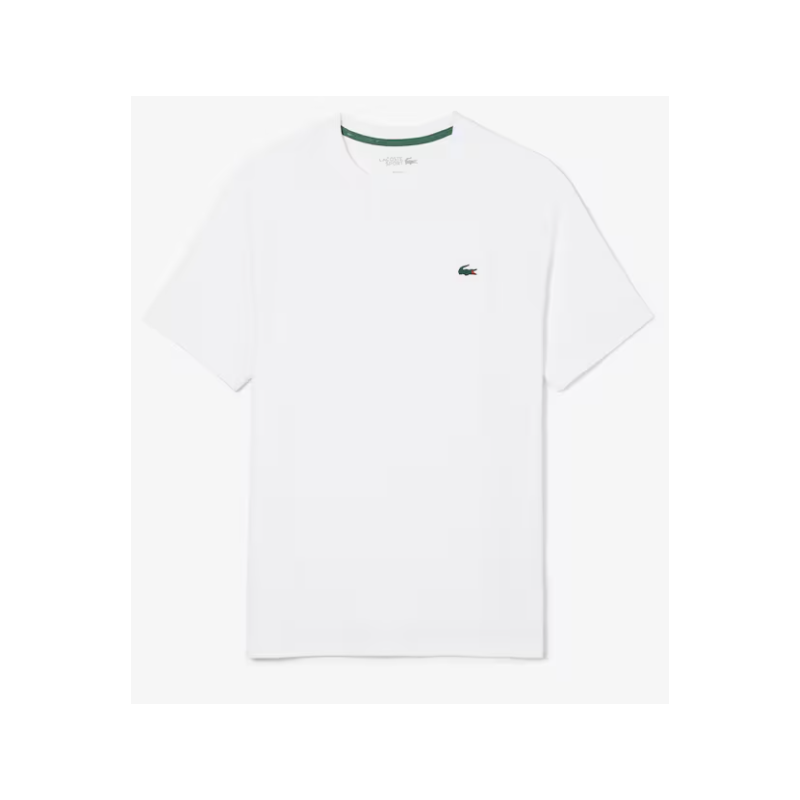 TEE-SHIRT LACOSTE SPORT ULTRA DRY STRETCH BLANC
