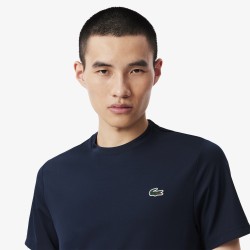 TEE-SHIRT LACOSTE SPORT LÉGER STRETCH PROTECTION UV BLEU MARINE