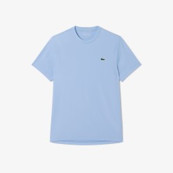 TEE-SHIRT LACOSTE SPORT LÉGER STRETCH PROTECTION UV BLEU CIEL