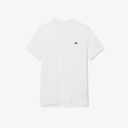 TEE-SHIRT LACOSTE SPORT LÉGER STRETCH PROTECTION UV BLANC