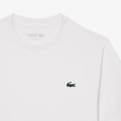 TEE-SHIRT LACOSTE SPORT LÉGER STRETCH PROTECTION UV BLANC