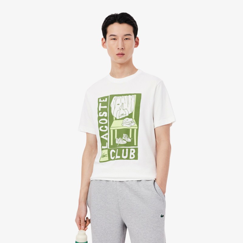 TEE-SHIRT LACOSTE SPORT ULTRA DRY IMPRIMÉ