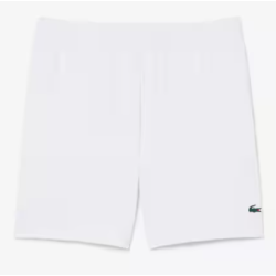 SHORT LACOSTE SPORT REGULAR FIT ULTRA DRY BLANC