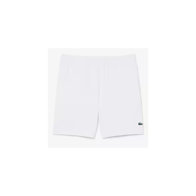 SHORT LACOSTE SPORT REGULAR FIT ULTRA DRY BLANC