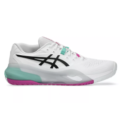 CHAUSSURES ASICS GEL RESOLUTION X TOUTES SURFACES WHITE/AURORA GREEN
