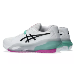 CHAUSSURES ASICS GEL RESOLUTION X TOUTES SURFACES WHITE/AURORA GREEN
