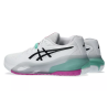 CHAUSSURES ASICS GEL RESOLUTION X TOUTES SURFACES WHITE/AURORA GREEN