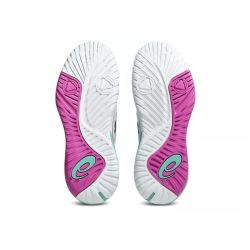CHAUSSURES ASICS GEL RESOLUTION X TOUTES SURFACES WHITE/AURORA GREEN