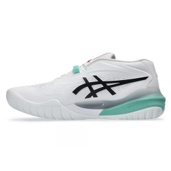 CHAUSSURES ASICS GEL RESOLUTION X TOUTES SURFACES WHITE/AURORA GREEN