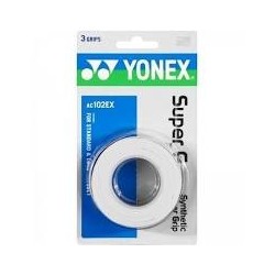 YONEX SUPER GRAP BLANC PACK DE 3