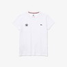TEE SHIRT FEMME LACOSTE ROLAND GARROS BLANC