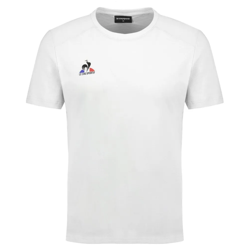 T-SHIRT HOMME LE COQ SPORTIF TENNIS N°4 BLANC