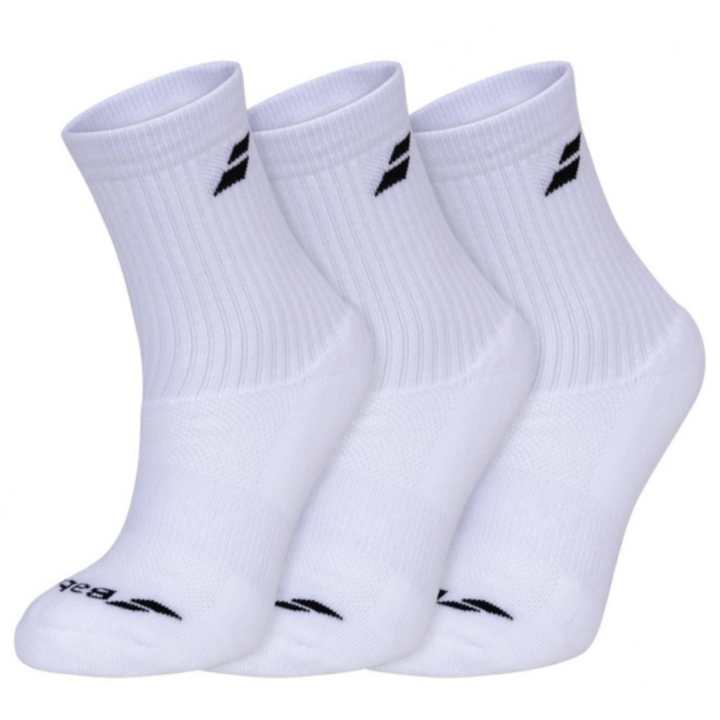 CHAUSSETTES BABOLAT BLANC X3
