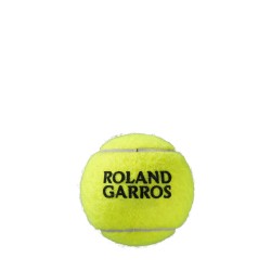 TUBE DE 4 BALLES WILSON ROLAND GARROS ALL COURT