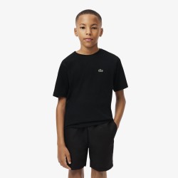 TEE SHIRT LACOSTE JUNIOR NOIR