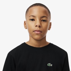 TEE SHIRT LACOSTE JUNIOR NOIR