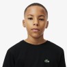 TEE SHIRT LACOSTE JUNIOR NOIR