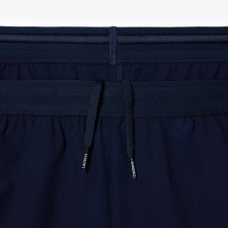 SHORT LACOSTE CORE PERFORMANCE TECHNICAL BLEU MARINE