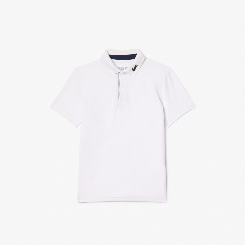 POLO LACOSTE SPORT JUNIOR BLANC
