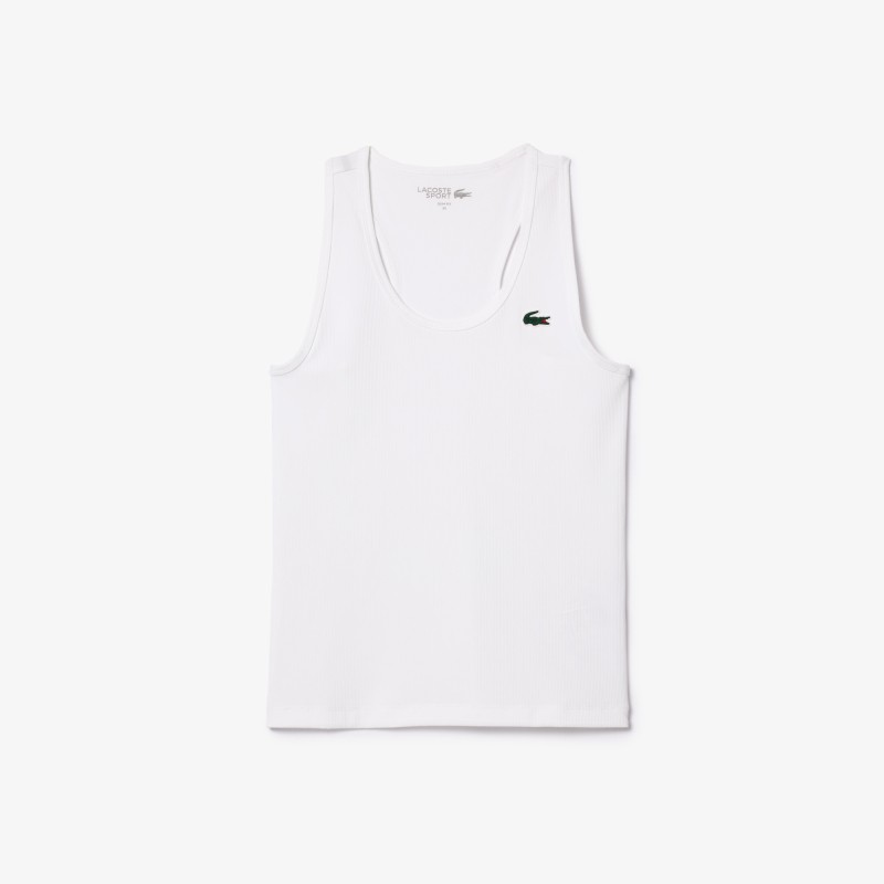 DÉBARDEUR FEMME LACOSTE BLANC