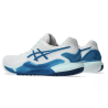 CHAUSSURES DE TENNIS ASICS FEMME GEL RESOLUTION 9 WHITE/TEAL BLUE