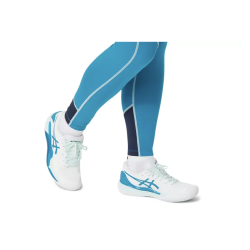 CHAUSSURES DE TENNIS ASICS FEMME GEL RESOLUTION 9 WHITE/TEAL BLUE